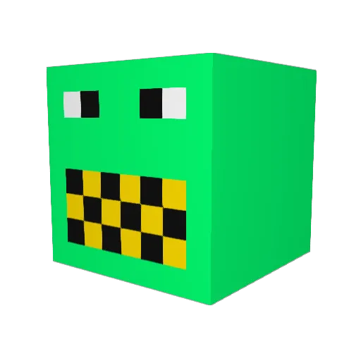 Lelysh1337 Minecraft avatar head, 3D render