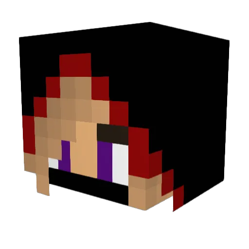 Lelyvia Minecraft avatar head, 3D render