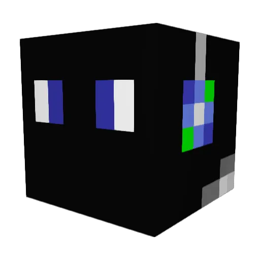 Lem0n8 Minecraft avatar head, 3D render