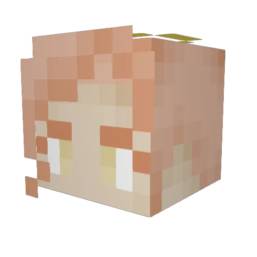 Lem0n_Angel Minecraft avatar head, 3D render