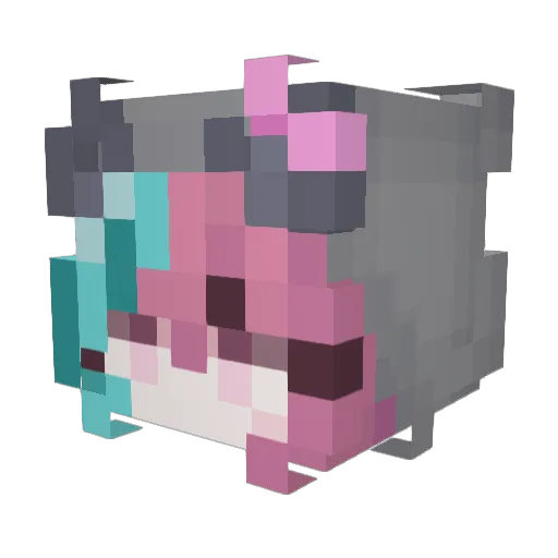 Lem0ndy Minecraft avatar head, 3D render
