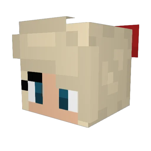 Lem0nySnicket Minecraft avatar head, 3D render