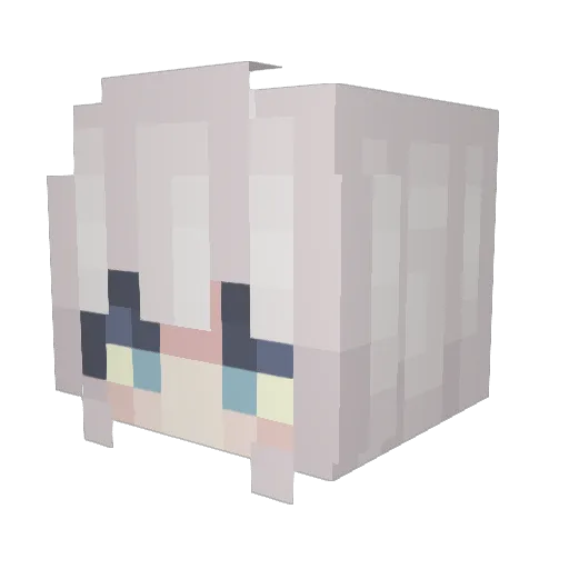 Lem0nyyyy Minecraft avatar head, 3D render