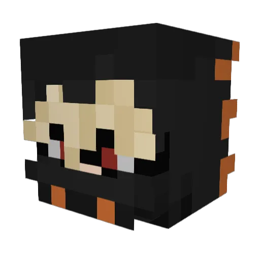 LemDaGoat Minecraft avatar head, 3D render