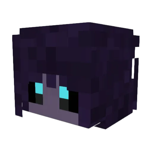 Lema404 Minecraft avatar head, 3D render