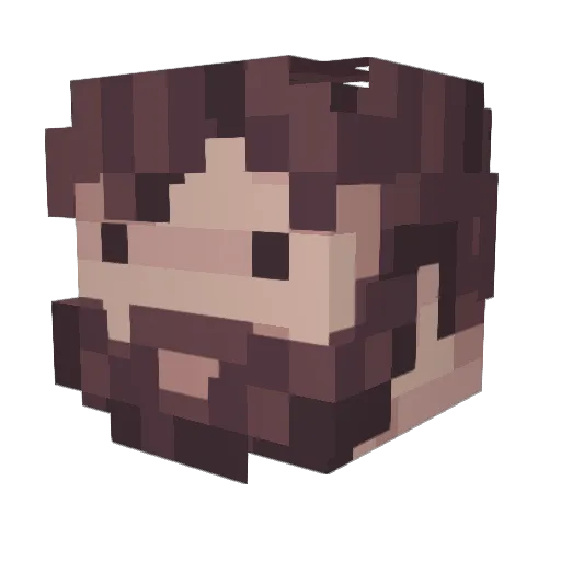 Lemahbobemah Minecraft avatar head, 3D render