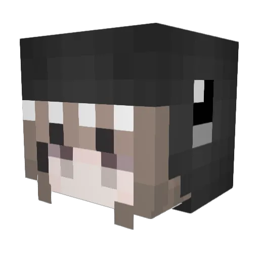 Lemaral Minecraft avatar head, 3D render