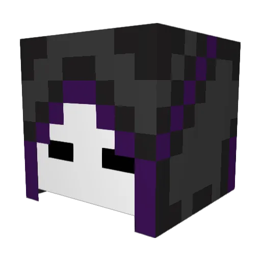 Lematar Minecraft avatar head, 3D render
