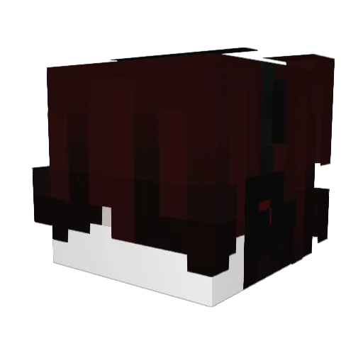 Lematouss Minecraft avatar head, 3D render