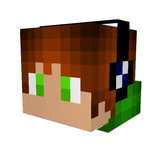 Lemba_Mati Minecraft avatar head, 3D render