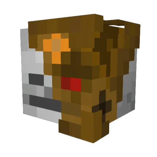 LemchinOff Minecraft avatar head, 3D render