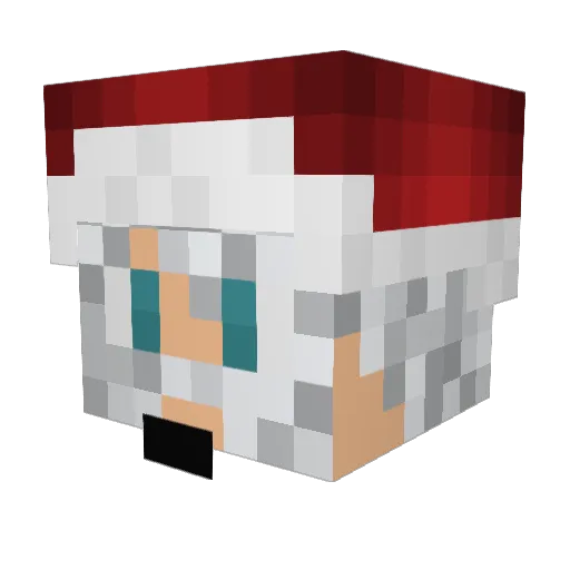 Lemeard Minecraft avatar head, 3D render