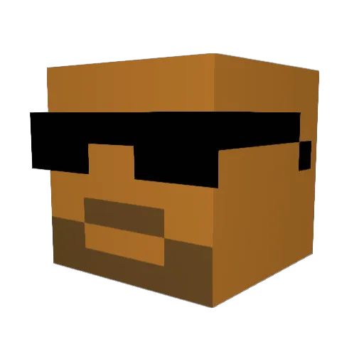 Lemichaeljames Minecraft avatar head, 3D render