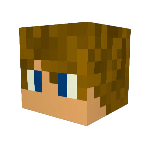 Lemijat23 Minecraft avatar head, 3D render