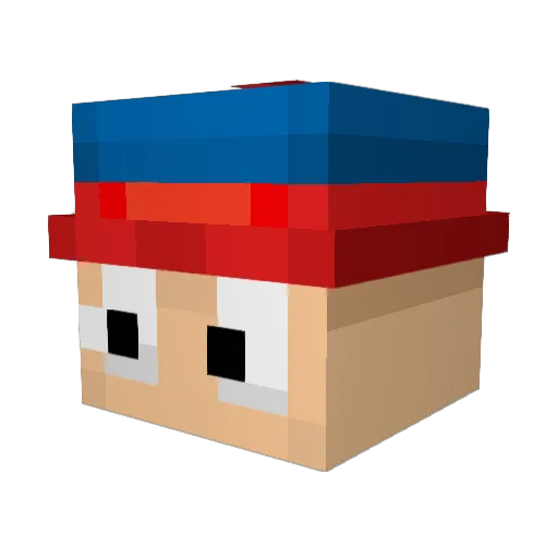 LeminaMC Minecraft avatar head, 3D render