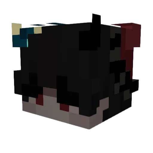 Leming54321 Minecraft avatar head, 3D render