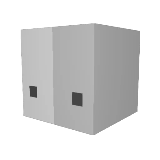 Leminous Minecraft avatar head, 3D render