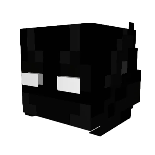 Lemlley Minecraft avatar head, 3D render