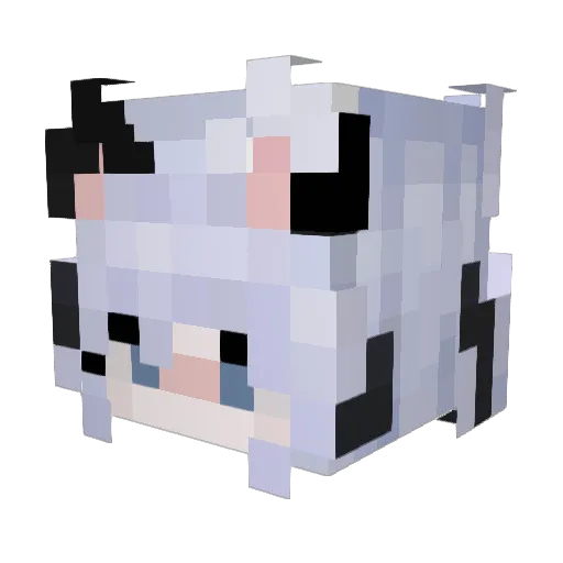 Lemlnt Minecraft avatar head, 3D render