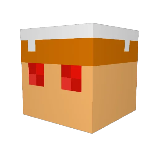Lemmi_Lemon Minecraft avatar head, 3D render