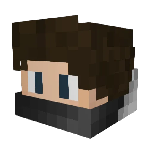 Lemmyxy Minecraft avatar head, 3D render
