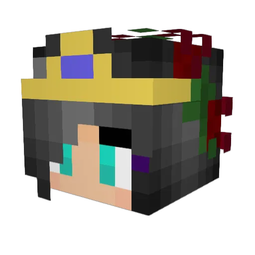 LemnHeadz Minecraft avatar head, 3D render