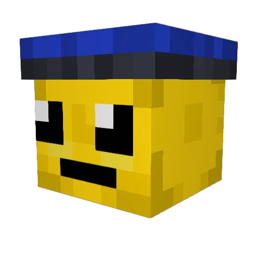 Lemon137s Minecraft avatar head, 3D render