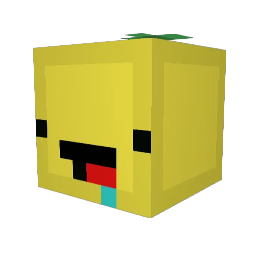 Lemon8777 Minecraft avatar head, 3D render