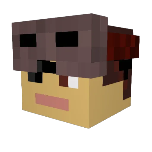 Lemon8975 Minecraft avatar head, 3D render