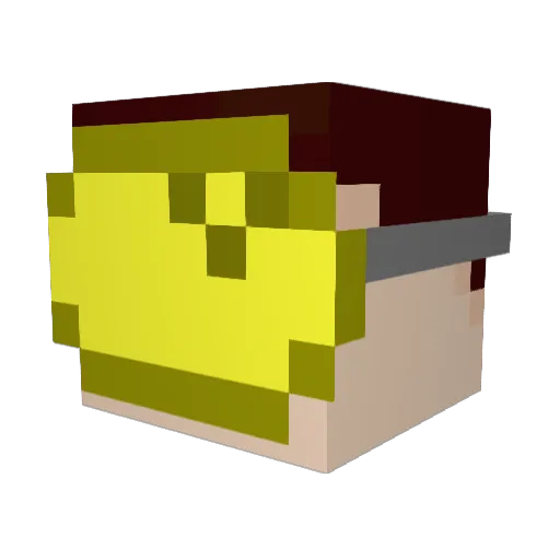 LemonBeanXD Minecraft avatar head, 3D render