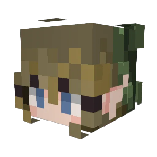 LemonBiscuit831 Minecraft avatar head, 3D render