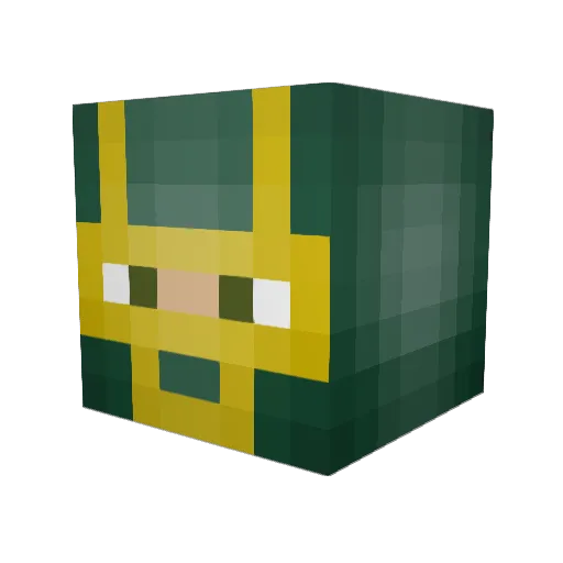 LemonCereal546 Minecraft avatar head, 3D render