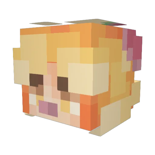 LemonEnjoyer_ Minecraft avatar head, 3D render