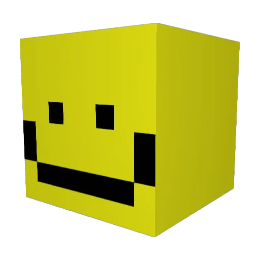 LemonGame422797 Minecraft avatar head, 3D render