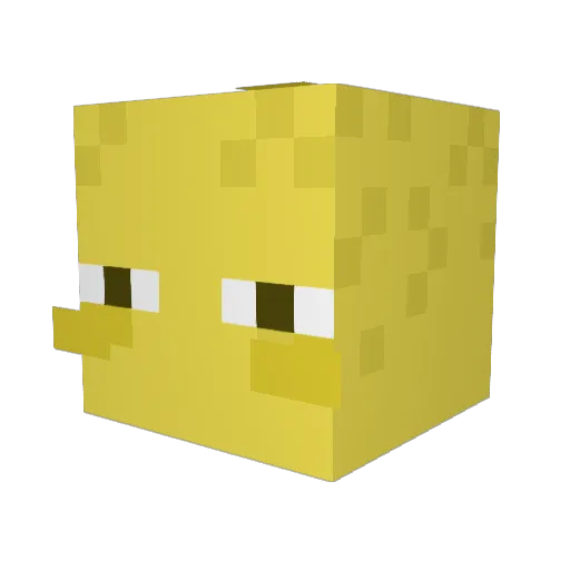 LemonGrab44 Minecraft avatar head, 3D render