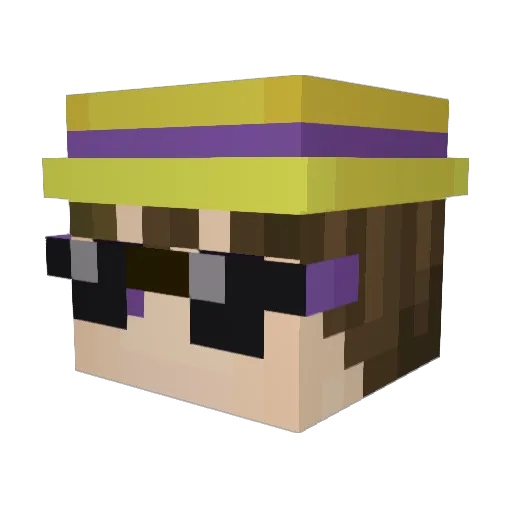 LemonHAbit Minecraft avatar head, 3D render