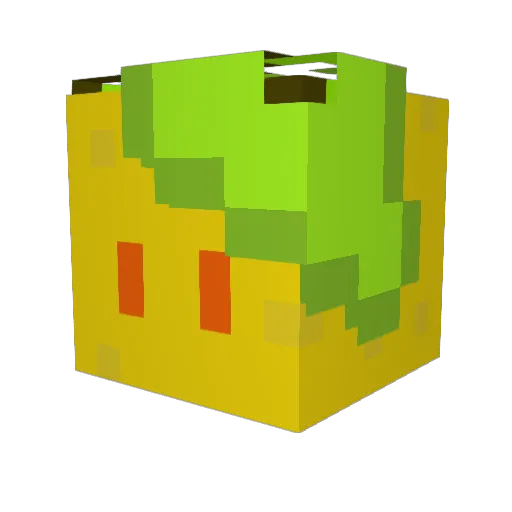 LemonHalo2 Minecraft avatar head, 3D render