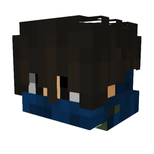 LemonHerman82 Minecraft avatar head, 3D render