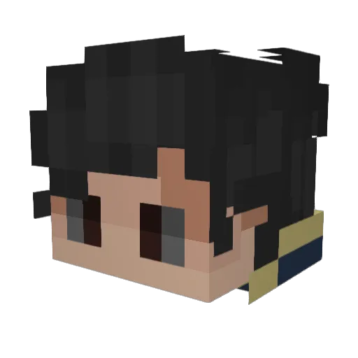 LemonInc Minecraft avatar head, 3D render