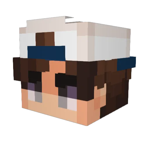 LemonLimed04 Minecraft avatar head, 3D render