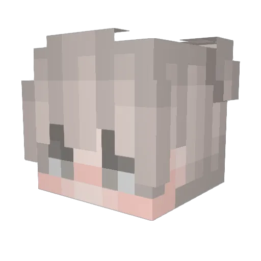 LemonLuLu Minecraft avatar head, 3D render