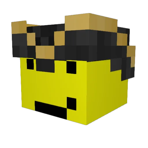 LemonOfCourse Minecraft avatar head, 3D render