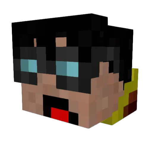 LemonPepprSteppr Minecraft avatar head, 3D render