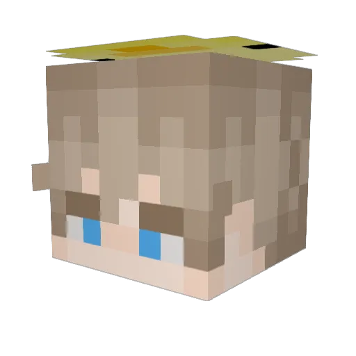 LemonRunner Minecraft avatar head, 3D render