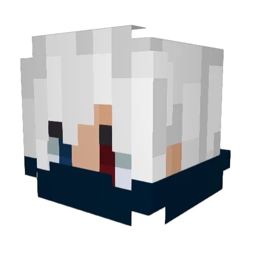 LemonShe15 Minecraft avatar head, 3D render