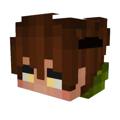 LemonTheCake Minecraft avatar head, 3D render