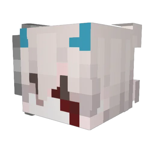 LemonThree14 Minecraft avatar head, 3D render