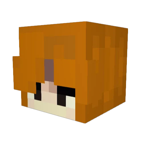 Lemon_120 Minecraft avatar head, 3D render