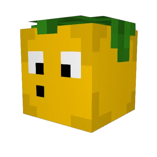 Lemon_505 Minecraft avatar head, 3D render