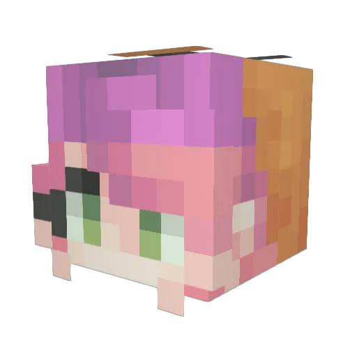 Lemon_Bones Minecraft avatar head, 3D render